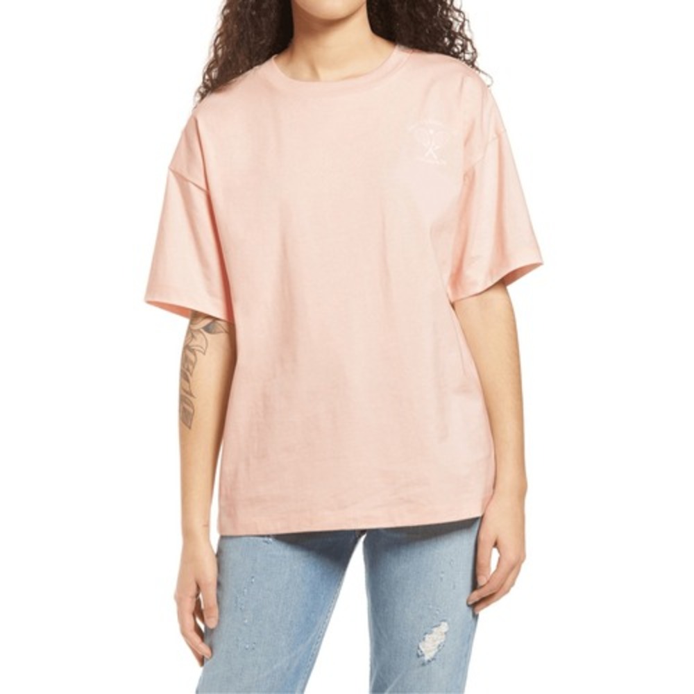 BP Women's Bp. Knit Oversize Tee, Size Large - Pink Size L